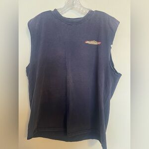 Vintage Gildan Black Sleeveless Tee Budweiser